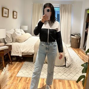 ADIDAS CROPPED LIGHTWEIGHT BOMBER FROM JAPAN SZ XS